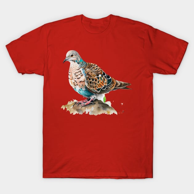 Turtle Dove Watercolor 2.0 T-Shirt by CreativeDesignsx